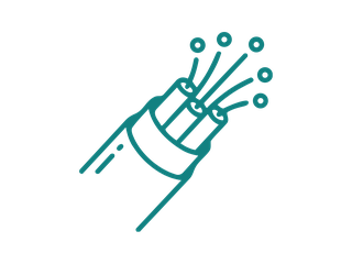 Fibre optic cable installation icon