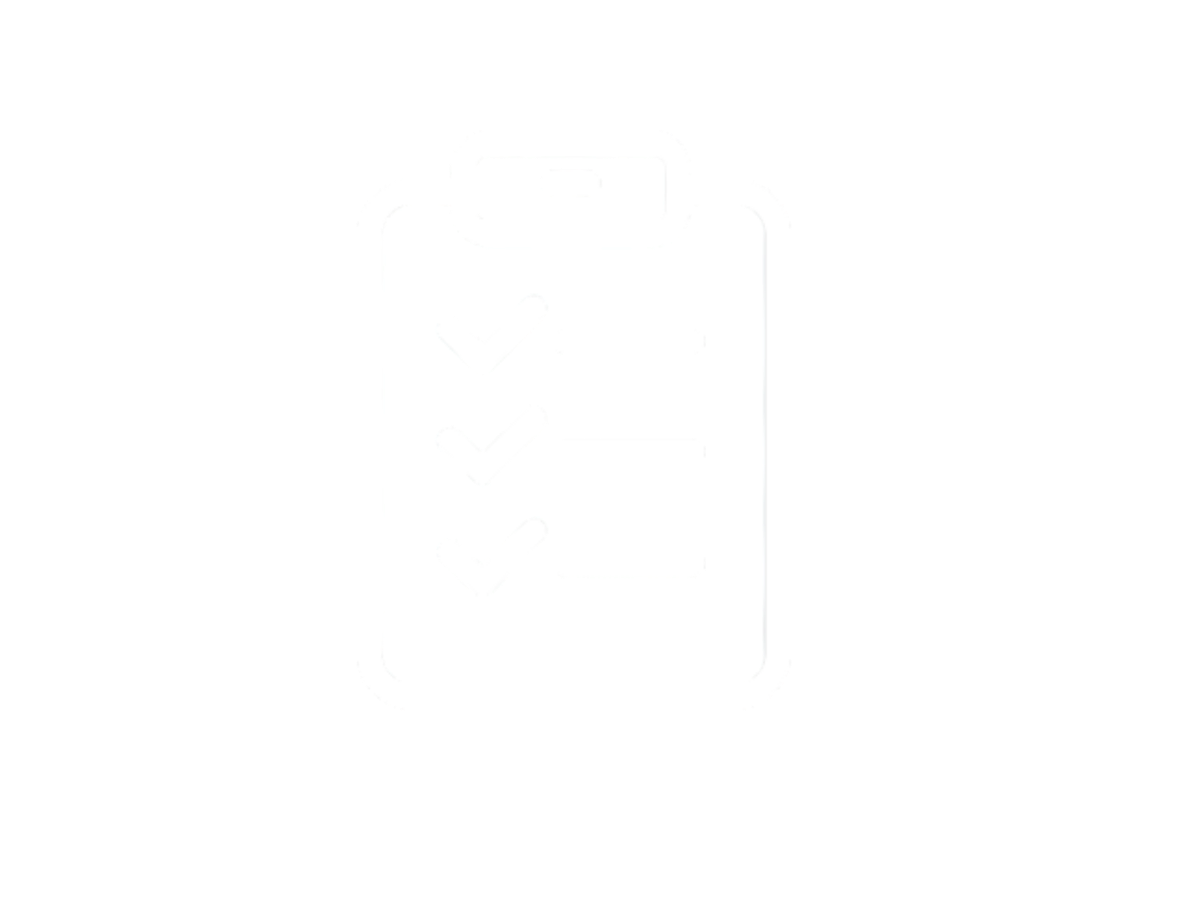 OTDR testing and certification report checklist icon